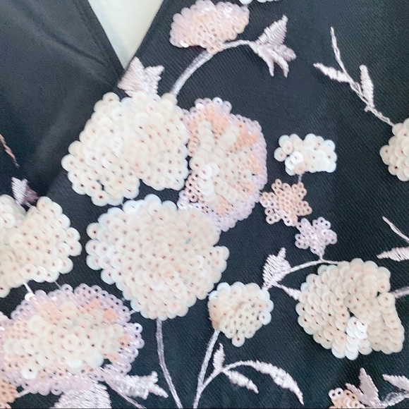 Self Portrait Sleeveless Midnight Floral Dress - Picture 11 of 13